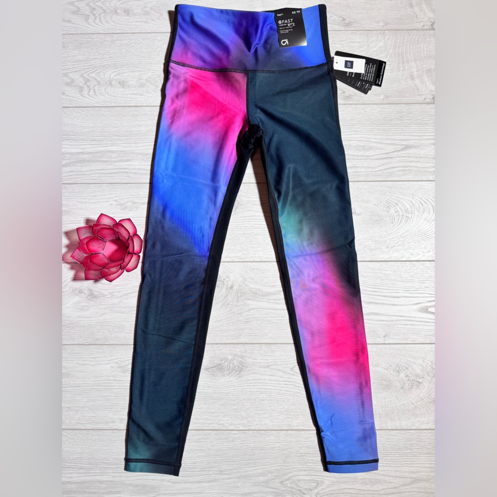 Gap Fit GFast Leggings NWT -Size XS- Northern Lights
